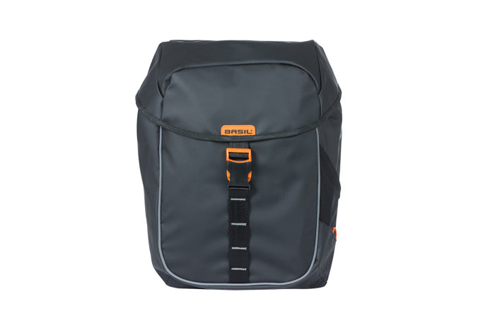 Basil Miles Tarpaulin MIK - Sacoche double pour vélo, noir, imperméable, 34 litres