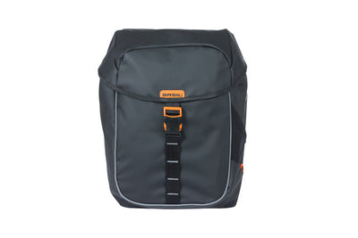 Basil Miles Tarpaulin MIK - Sacoche double pour vélo, noir, imperméable, 34 litres