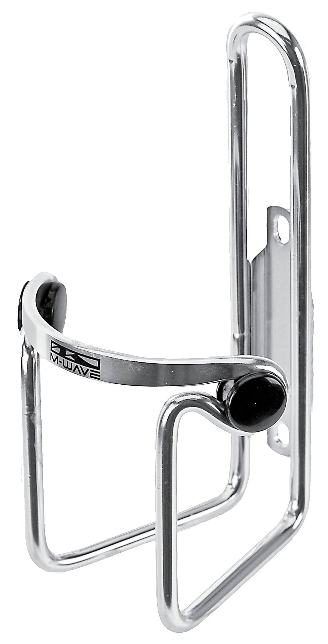 Porte-bidon Schlager m-wave en laiton aluminium argent avec capuchons de protection