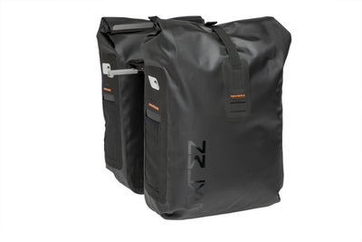 Sacoche double pour vélo Varo Waterproof Black Grey 40L - MIK