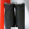 Poignées Simson en cuir Black Long - Poignées en cuir pour le vélo de style lifestyle - 13 cm - noir