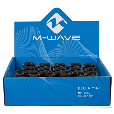 Serrure en laiton m-wave sonnette de vélo bella design mini affichage noir (20)