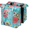 Basil Bloom Field Double Bicycle Sac - Animal étanche et recyclé - 28-35L - Bleu ciel