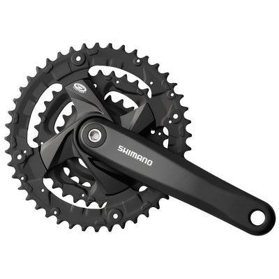 Jeu de pignons Shimano FC-M371 à roulement en laiton 9 vitesses. 175mm. 44 32 22t noir (-6mm de profondeur)