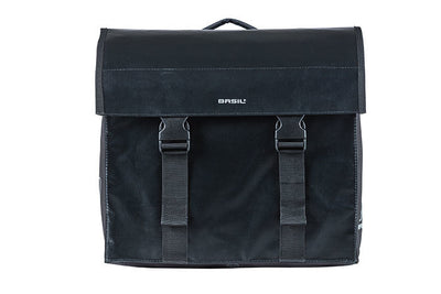 Basil Urban Load Double Bicycle Bag Mik, imperméable, noir, 48-53L