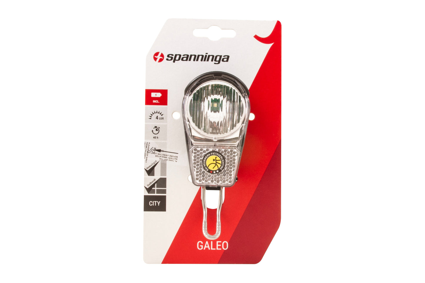 Spanninga Headlight Battery Galeo XB 2X AA dans la boîte