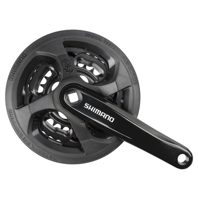 Roulement en laiton Shimano FC-TY301 Tourney jeu de pignons 6 7 8 spd. 170 mm. 42 34 24 noir (-6 mm de profondeur)