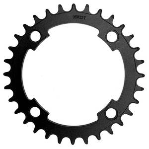 Samox PD-R4-A-NW Feuille de chaînage 38 tands 104 mm 3 32-11 128 Alu Black