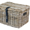 Panier de vélo de basilic dax petit gris avec couvercle