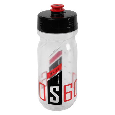 Polisport bidon avec capuchon à vis S600 600 ml rouge transparent en rouge transparent