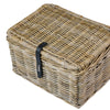 Panier de vélo de basilic dax grand gris avec couvercle