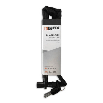 Cadenas à chaîne Lynx 100cm en acier trempé noir