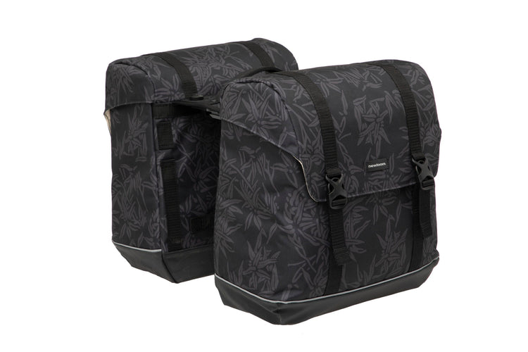 Nouveau sac de vélo LOOXS Alba Double - Eau - Polyester-Repellent - Rider à bagages Mik - Black Green Sand