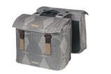 Basil Elegance Double Bicycle Sac, animal de compagnie recyclé, cisaillement d'eau, Mik, noir, 40-49L - afbeelding 1