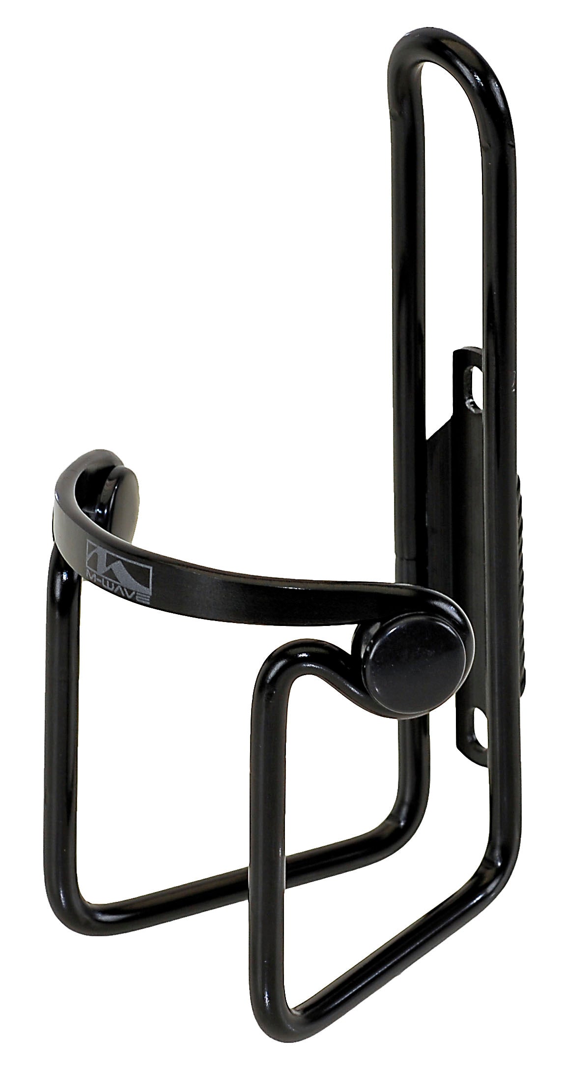 Porte-bidon Brass Schlager m-Wave aluminium noir avec capuchons de protection