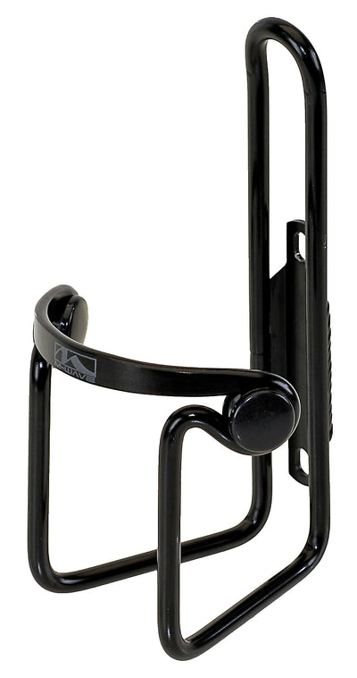 Porte-bidon Brass Schlager m-Wave aluminium noir avec capuchons de protection