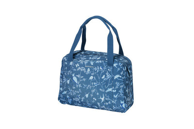 Basil Wanderlust Carry All Bag - sac à main bleu pour vélo avec impression d'oiseaux - résistant à l'eau - 18L