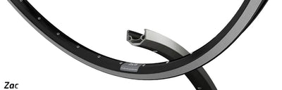Ryde b.v. jante 28' - 14 zac19rs 28'-622 noir cnc 32 gts. base de données