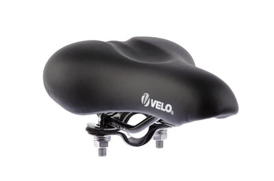 Selle Buzaglo vl-5073 avec collier de serrage pour tube de cadre ø45 mm. junior 215 x 140 mm. noir