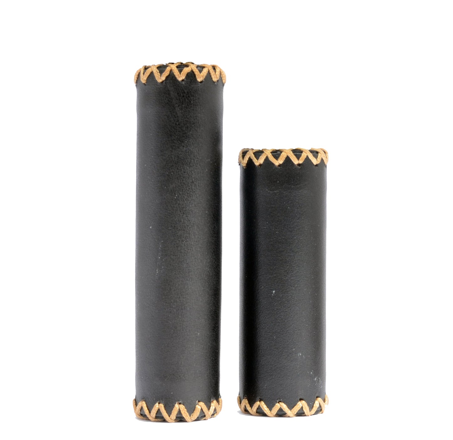 Simson Leather Grips - Black, Authentic Look, Optimal Comfort, Suitable pour Grip Shift Gear
