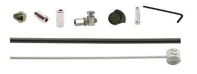 ELVEDES Kit de câble de frein à rouleau BR-IM85 81 55 45 1700mm 2250mm acier inoxydable noir (sur carte)