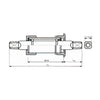 Playas shimano jis 113,5 31 mm argent