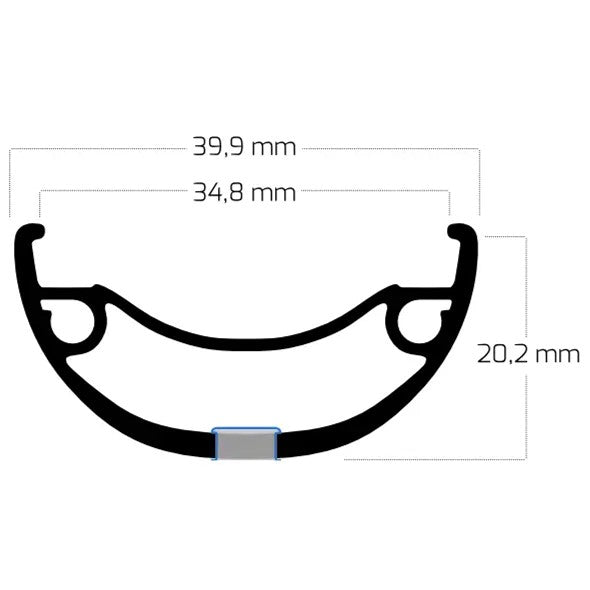 Ryde b.v. jante 28' - 14 622 rival35 disque noir