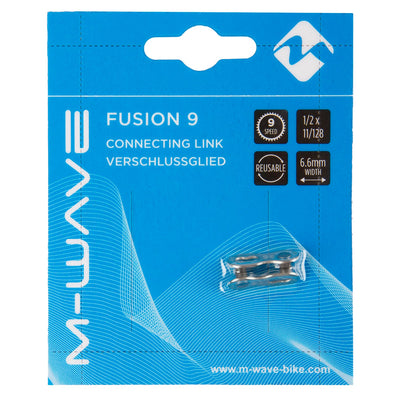 M-Wave Chain link Fusion 1 2 x 11 128 acier 9S argent