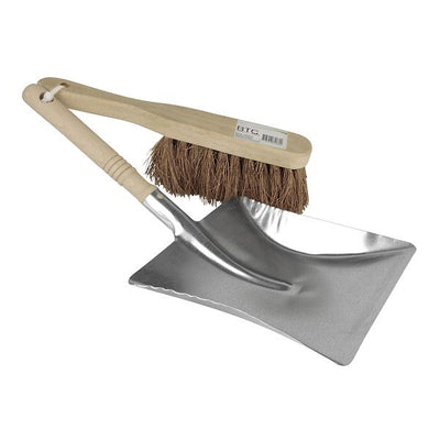 Baten trading company btc line pelle à poussière en métal vert avec brosse en noix de coco