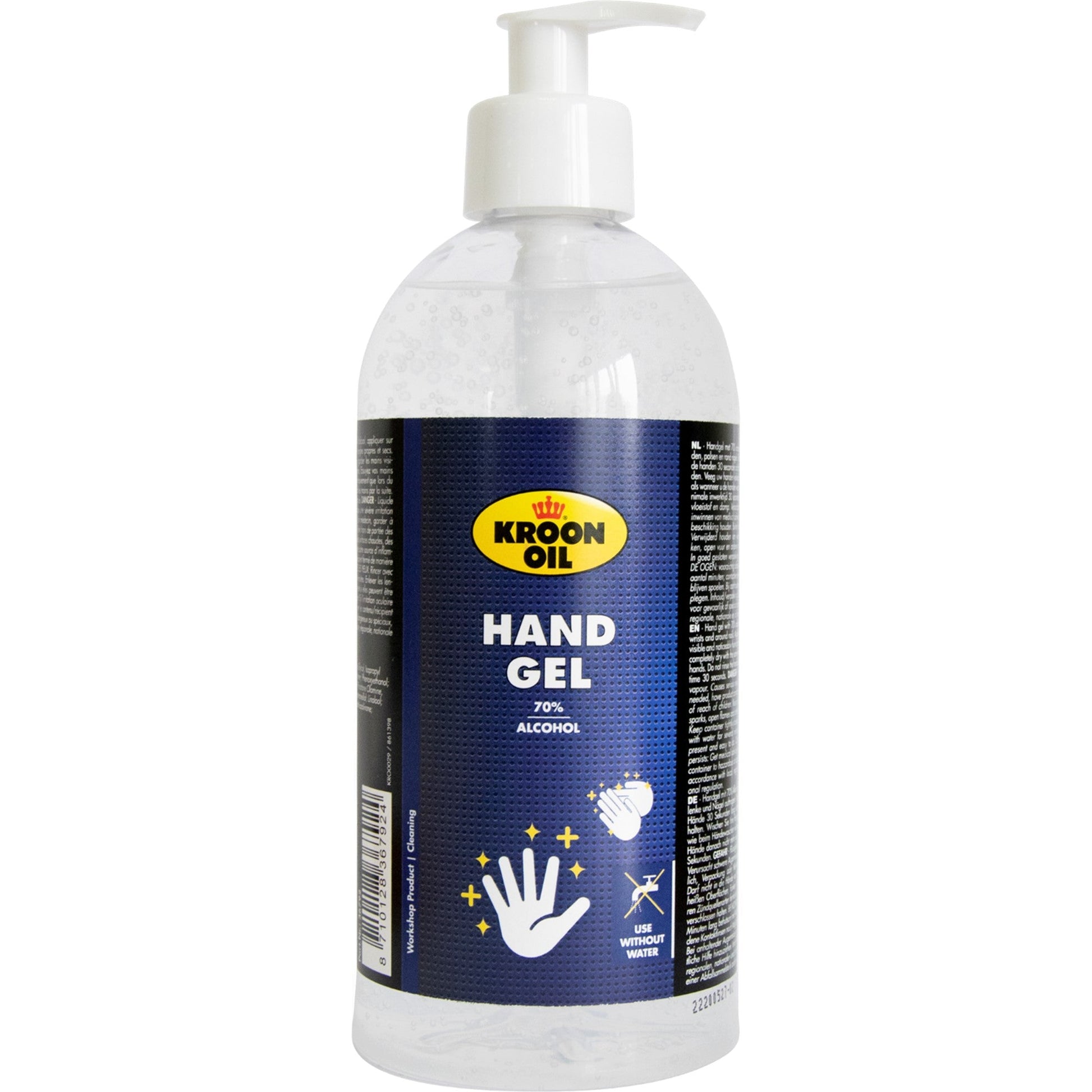 Gel pour les mains Crown-oil 70% alcool 500ml