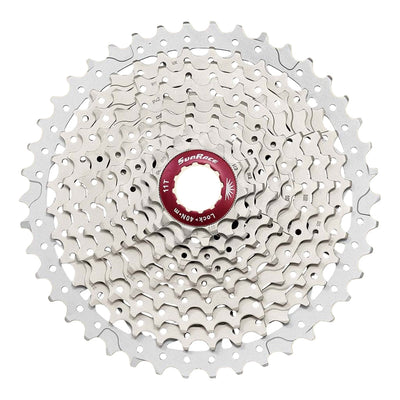 Sunrace CSMX3 10 vitesses Cassette 11-42T. argent métallique