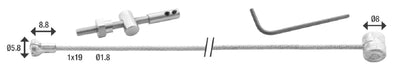 Réparation complète du câble de frein Elvedes Ton Pear (6486-2.50)