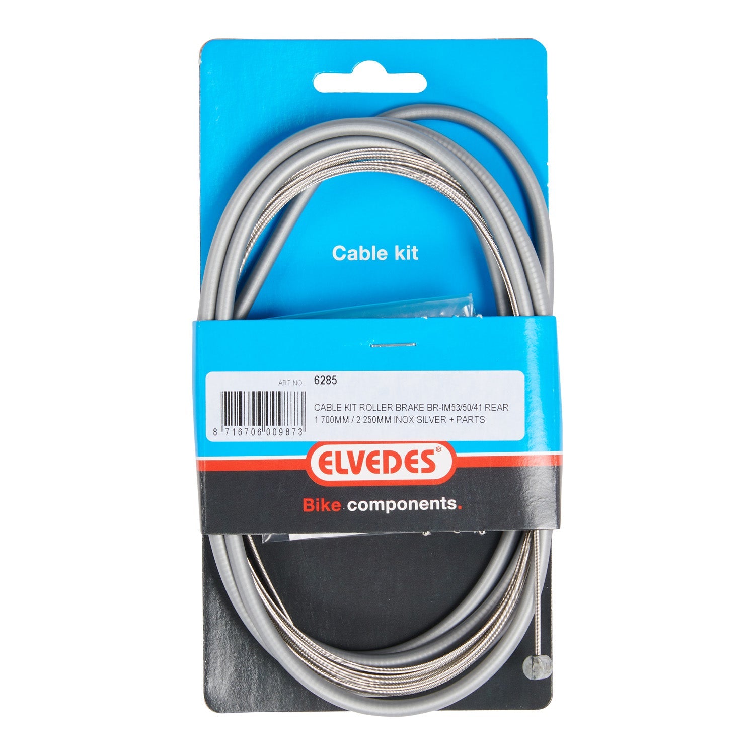 Kit câble frein Elvedes BR-IM85 81 55 45 1700mm 2250mm acier inoxydable - argent (sur carte)
