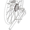 Extracteur de contre-écrou pour Shimano HG