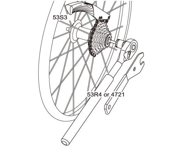 Extracteur de contre-écrou pour Shimano HG