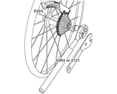 Extracteur de contre-écrou pour Shimano HG