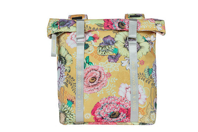 Basil Bloom Field Double Bicycle Sac - étanche, entièrement doublé, jaune miel