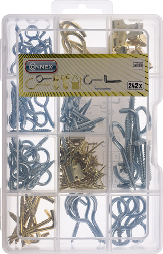 Connex assortiment crochets et yeux 242pcs - dp8500110