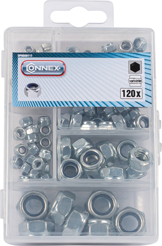 Connex assortiment d'écrous fusibles 120 pcs - dp8500111