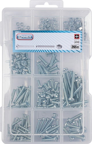 Connex assortiment de boulons 265 pièces - dp8500118