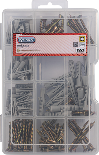 Assortiment Connex bouchons à vis à bois 155pcs - dp8500126