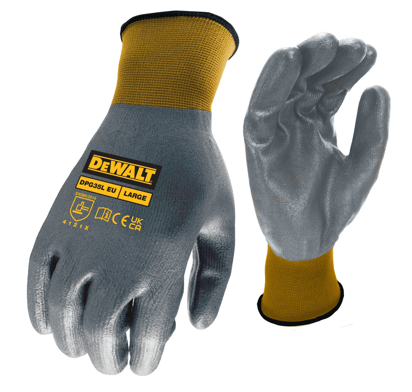 Gant en nitrile Dewalt 15ga | nylon noir | taille l - dpg35leu