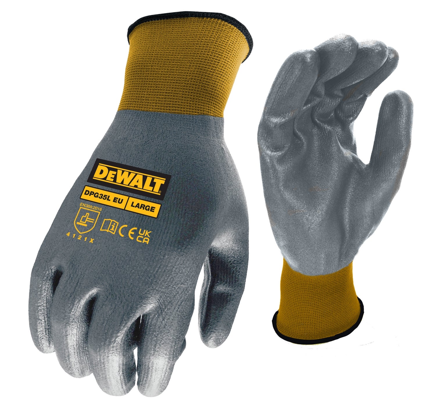 Gant en nitrile Dewalt 15ga | nylon noir | taille l - dpg35leu