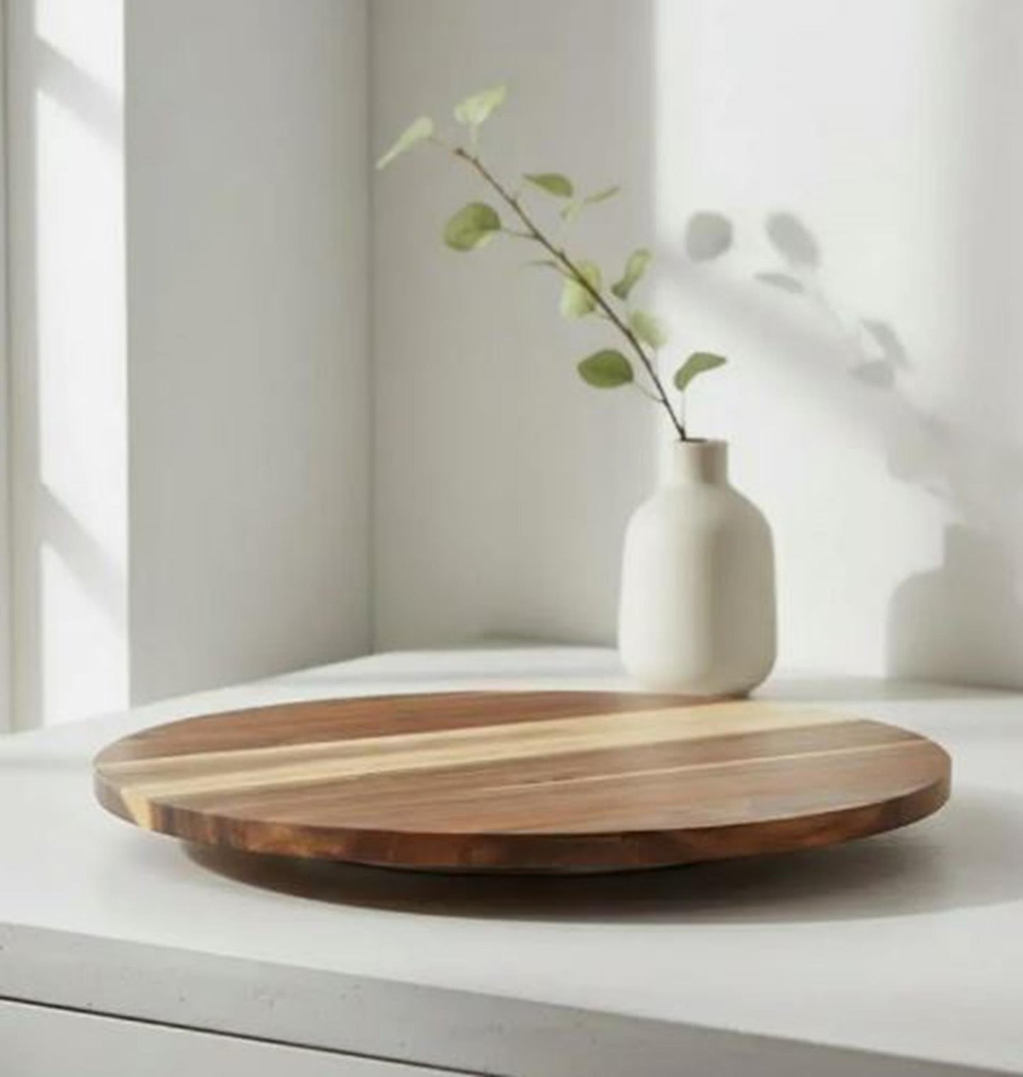 Plateau tournant Lazy Susan acacia ø35cm