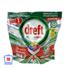 Dreft tablettes pour lave-vaisselle platine plus tout en un anti-mat citron 16 pièces