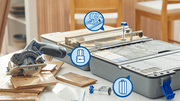 Dremel plan 12v scie compacte cs12jm | Station de scie portative 12v | station de sciage + mallette + 1 batterie 12v 2,0 ah + chargeur rapide - f013cs12jm - afbeelding 2