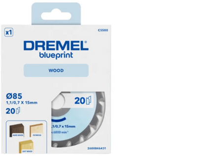 Lame de scie Dremel blueprint wood 6431 pour le bois | 85mm-2608846431