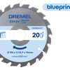 Lame de scie Dremel blueprint wood 6431 pour le bois | 85mm-2608846431