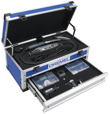 Outil multifonction Dremel 4250js | modèle 4250-6 128 édition platine | y compris 128 accessoires + ez speedclic + poignée de détail + coupe-ligne et cercle - f0134250js