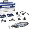 Outil multifonction Dremel 4250js | modèle 4250-6 128 édition platine | y compris 128 accessoires + ez speedclic + poignée de détail + coupe-ligne et cercle - f0134250js